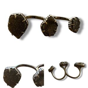 Kendra Scott Black Naomi Druzy Ring